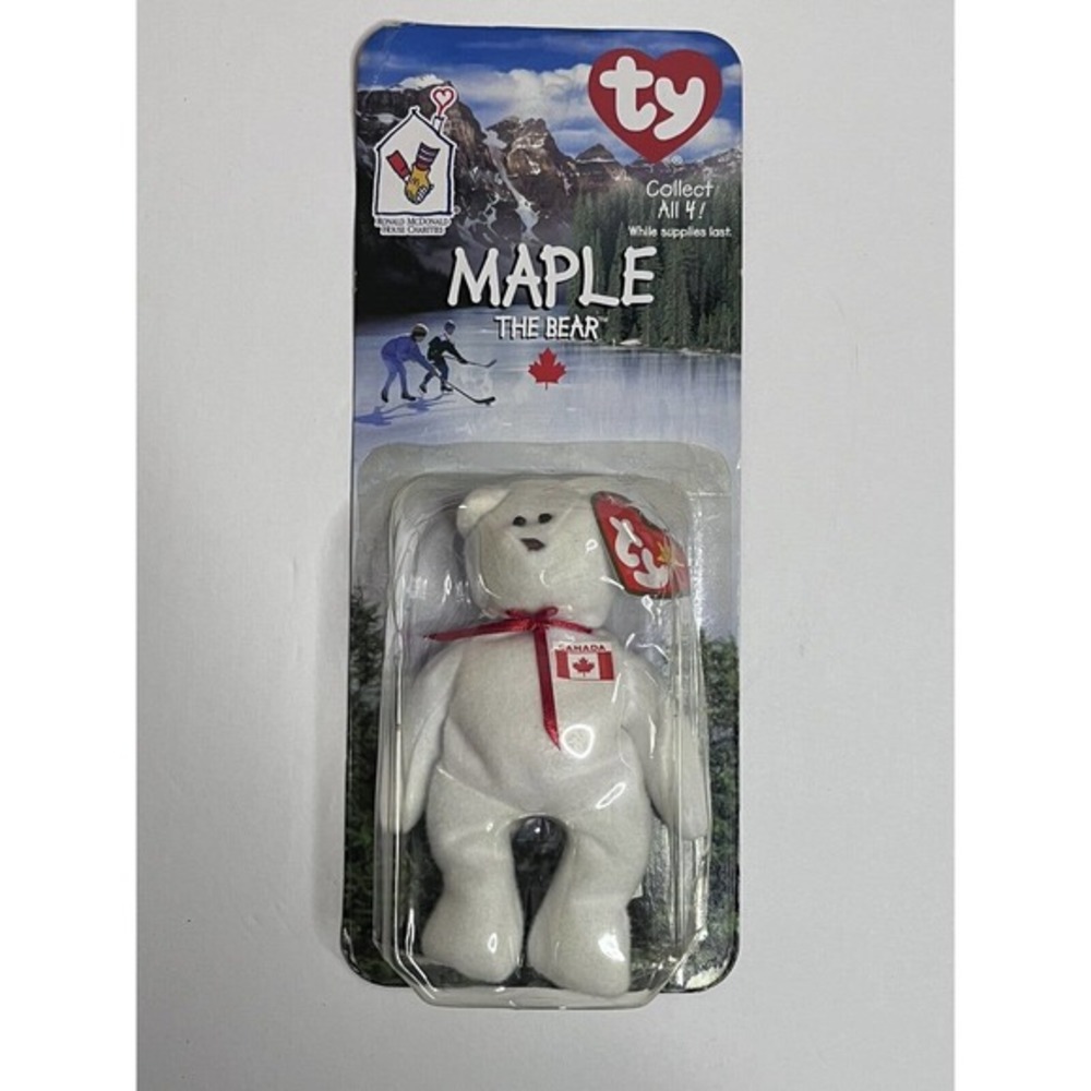 Ty‎ “Maple The Bear” Beanie Baby 1999 McDonald's With Rare Errors